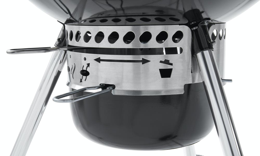 Weber 57cm (22.5") Original Kettle Premium Charcoal Grill GBS with Thermometer - reddotgreendot