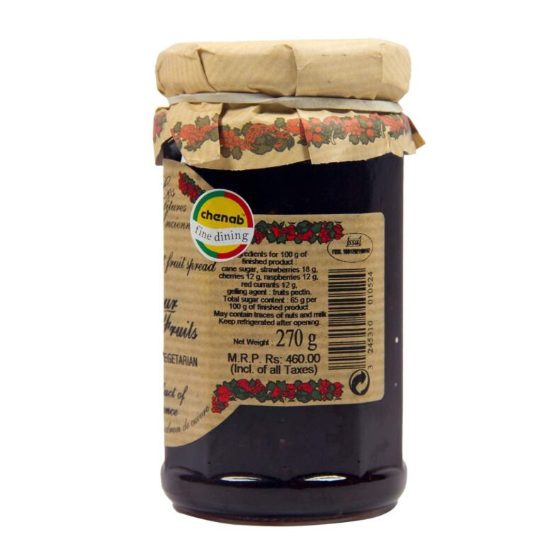 Confitures Four Red Fruits Spread 270g - reddotgreendot