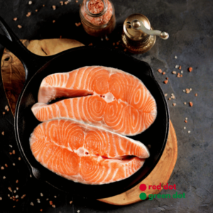 Fresh Chilled Salmon Steaks 150g-170g pc A Grade Sashimi Grade 3