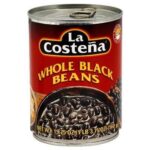 La Costena Whole Black Beans Haricots Noirs Entiers 560g - reddotgreendot