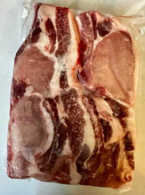 Raw Pork Chops With Bone Local 1kg Per Pack - reddotgreendot