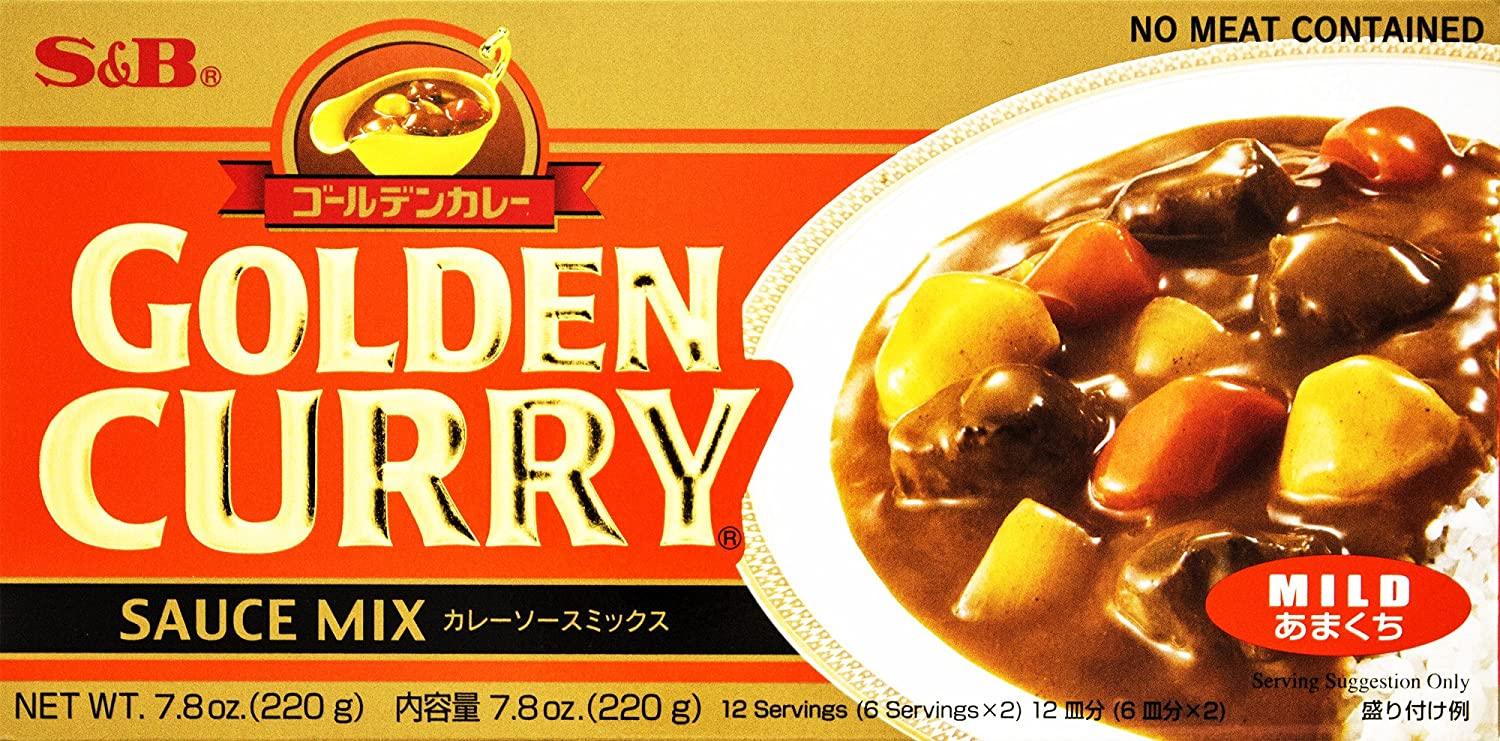 S&B Golden Curry Sauce Mix Mild 220g - reddotgreendot