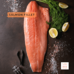 Salmon Fillet Raw Whole Frozen - reddotgreendot