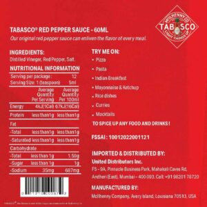 Tabasco Pepper Sauce 60ml - Image 6