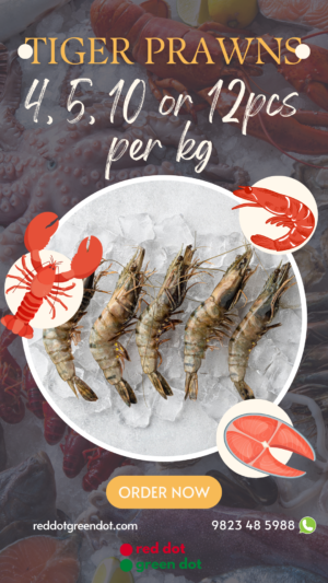 Tiger Prawns - reddotgreendot