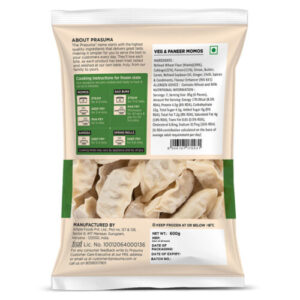 Prasuma Veg & Paneer Momos 600g Frozen - Image 2