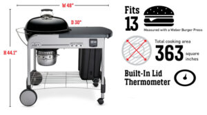 Weber Performer Premium GBS Charcoal Grill 57cm - Image 11